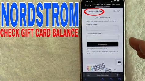 nordstrom gift card balance refund